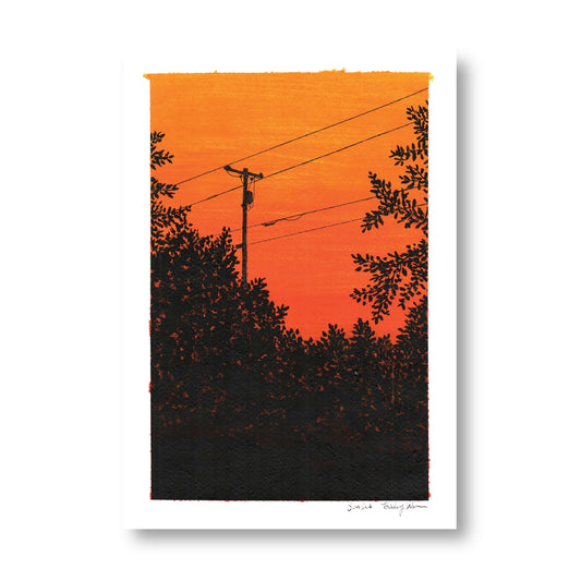 'Sunset' print