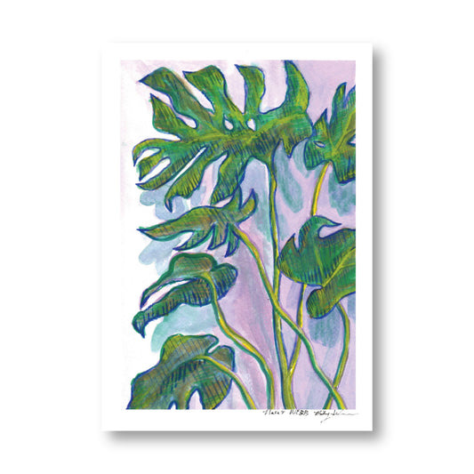 'Monstera' print